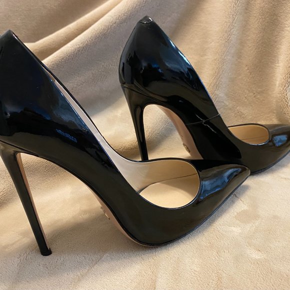 GIANNI RENZI BLACK PATENT LEATHER PUMPS SIZE 41 EU - Picture 7 of 11